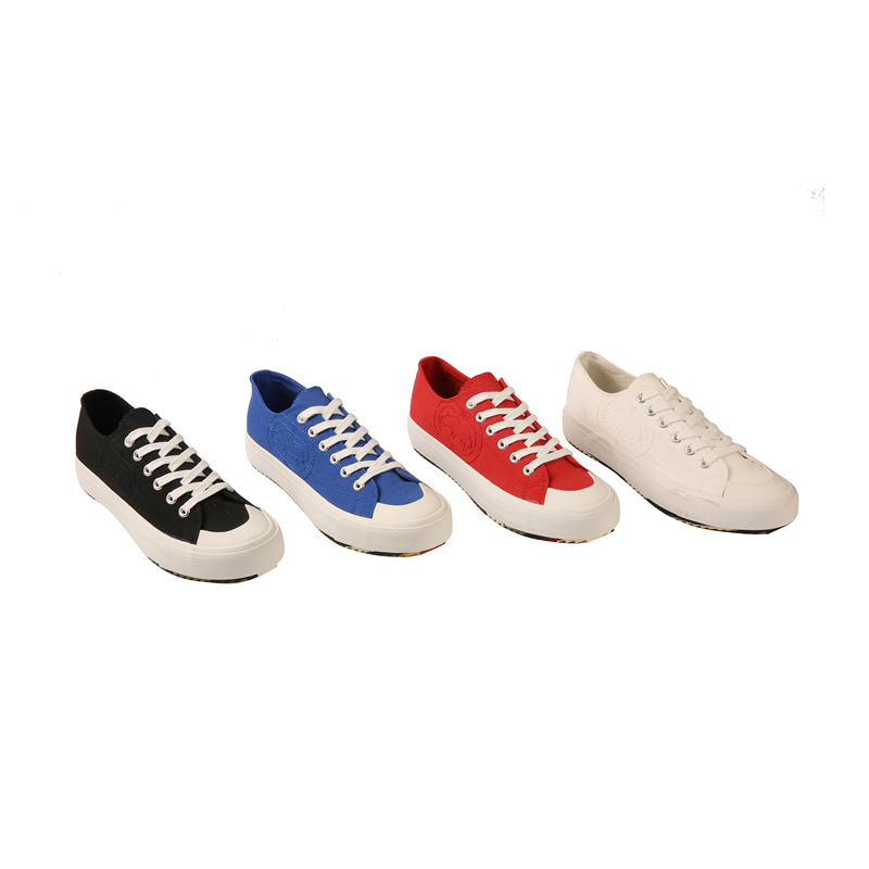 Multiple Colors Casual Canvas Shoes Exquisite Embroidery Men Lace Up Low Top Canvas Shoes