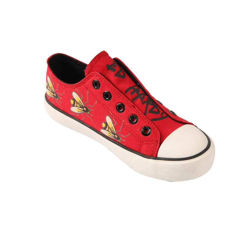 Fine Animal Print Men Women Vulcanized Shoes Round Toe Low Top Lace Up Canvas Shoes