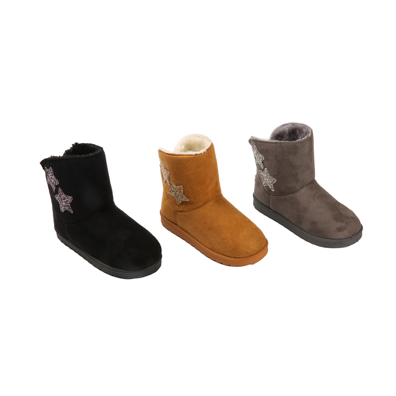 Warm Short Plush Soft Ankle Boots Winter Fur Casual  Ladies Toddler Kids Snow Boots New