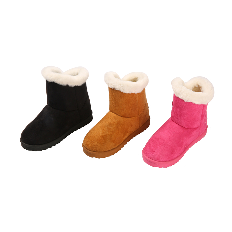 Autumn And Winter Plus Thick Warm Toddler Kids Boots Ladies Short Anti-slip Snow Boots