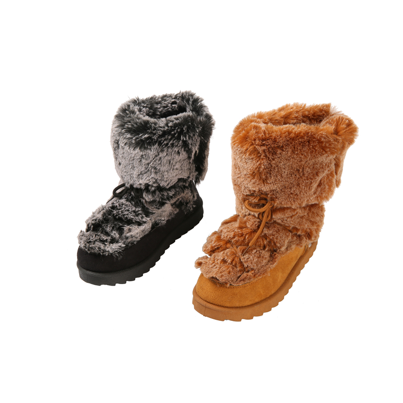 New Styles Shoes Boots Flat Bottomed Thickening Plush Winter Warm Short Boots Women Fashion