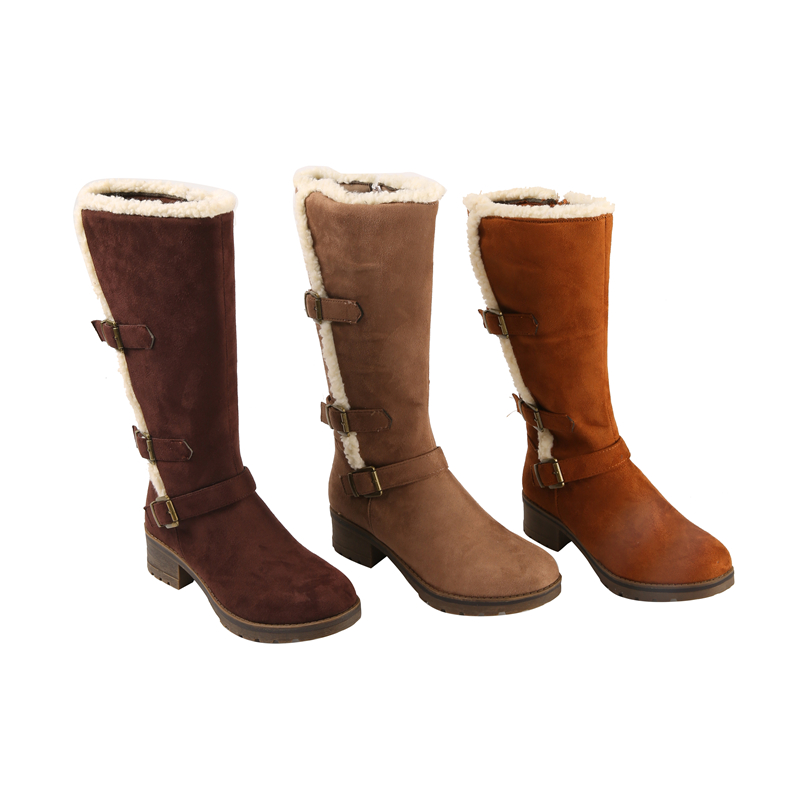 Comfortable Thicken Warm Snow Boots Women Long Knee-high Plush Boots Women Shoes Heel