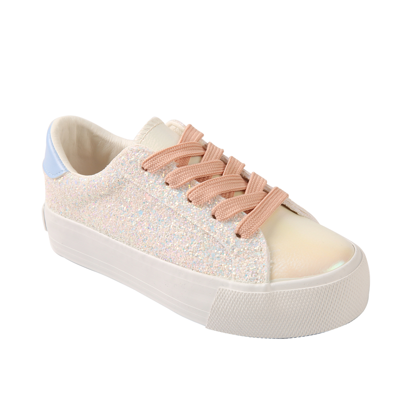 High Quality White Sequin Women Sneakers Shoes Casual Men Women Vulcanized Shoes