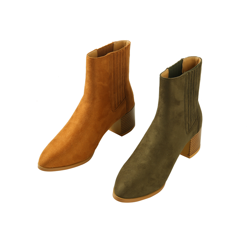 Fashion Comfortable Boot Shoes For Women Autumn And Winter Simple Ankle Heel Women Shoes Boots