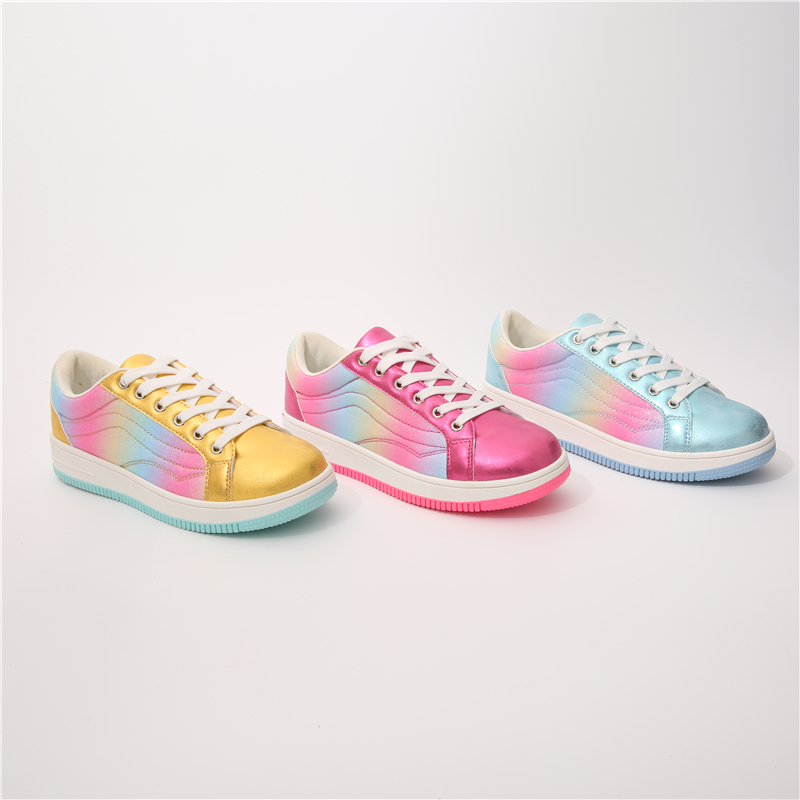 Non-slip Flat TPR Home Indoor Outdoor Sneakers Flat Women's Shoes Sneakers With Raised Height