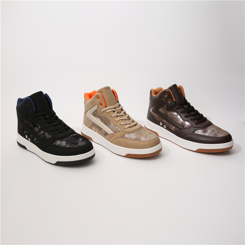 Fashion High Quality Walking Style Sneaker Shoes High-tops Flat Bottom Casual Sneaker For Men