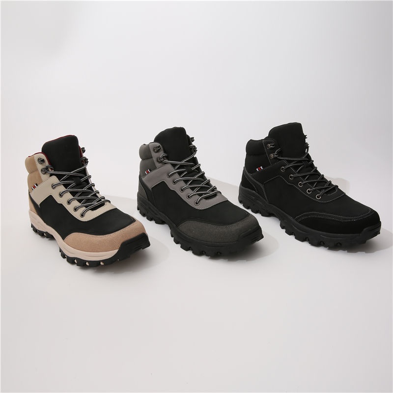 Custom High Quality high-topsSoft Sole Black Brown Shoes Big Size Shoes Lace Up Sneaker Shoes For Men