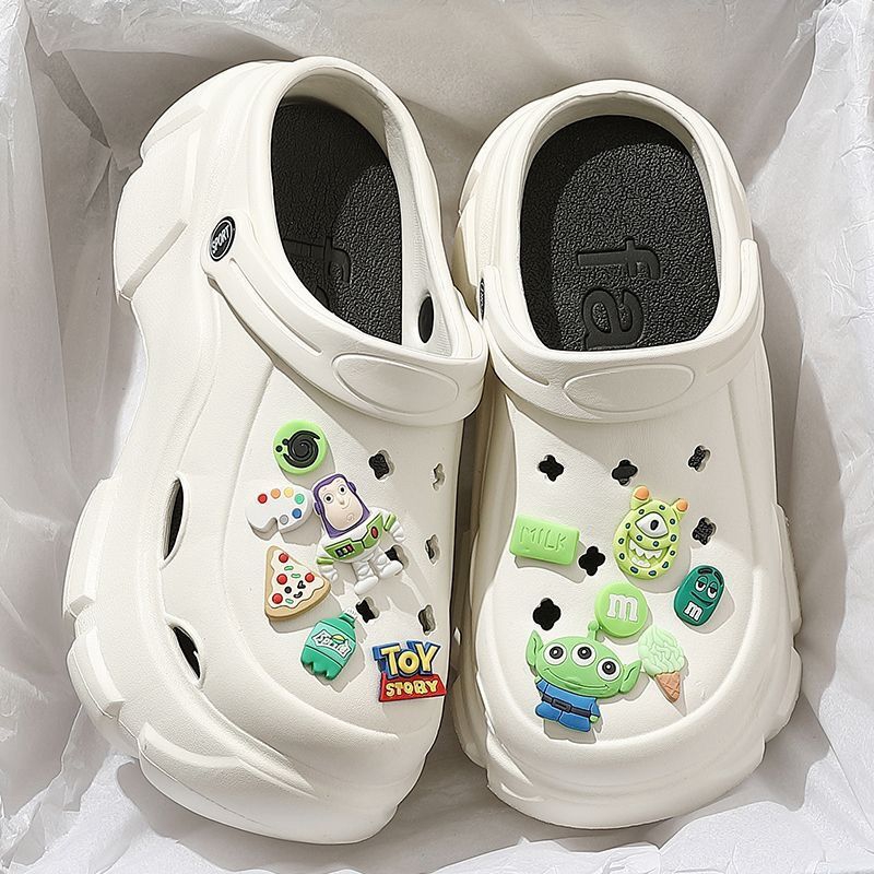 5cm Height Increasing Breathable Swimming Slipper Shoes Women Fancy Outdoor Beach Garden Shoes