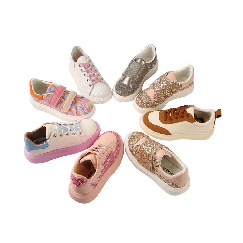 Lace Up Breathable Women Walking Style Sneakers Men Low Top White Sequin Canvas Shoes