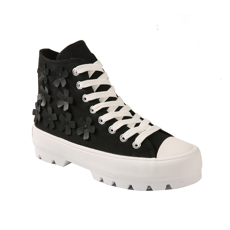 Fashion Canvas Casual Shoes Spring Summer Men Black Breathable Couple High Top Vulcanize Shoes