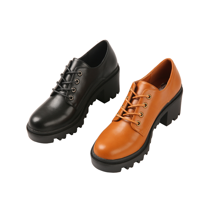 Woman High Heel Pumps Shoes With Lace-up Decoration Square Heel High Heels Shoes For Women