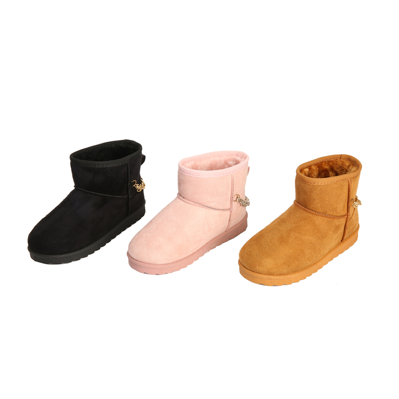 Winter Fashion New Design Women's Waterproof Flat Snow Boots Women Warm Ankle Boot Factory Wholesale Custom