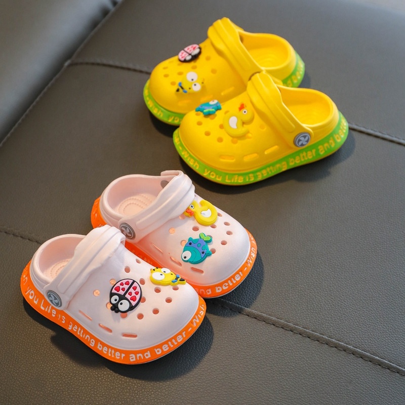 Casual Daily Wear Non-slip Slipper Shoes Kids Cute Cartoon Breathable Eva Garden Shoes